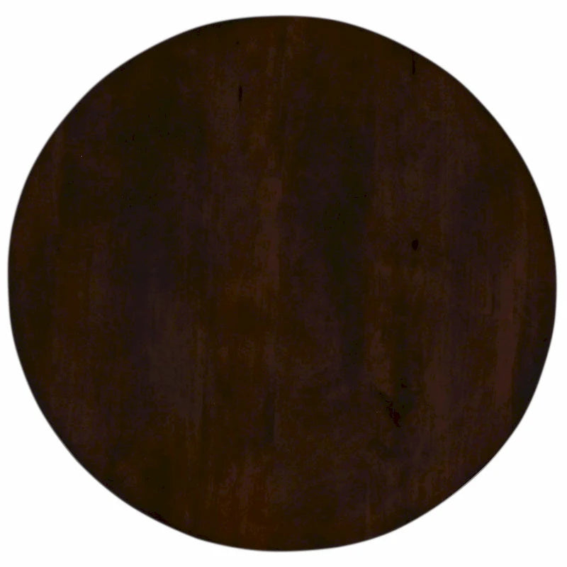 31 inch Ronde Houten Salontafel met Voetstuk