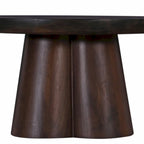 31 inch Ronde Houten Salontafel met Voetstuk