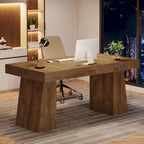 55-inch bureau met dubbele trapezoïde onderstellen