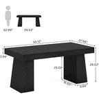 55-inch bureau met dubbele trapezoïde onderstellen